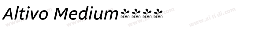 Altivo Medium字体转换